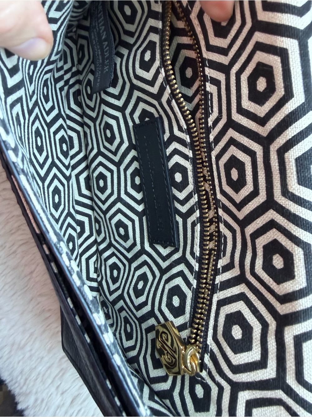 Jonathan Adler Fox Leather Clutch - Picture 7 of 10